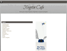 Tablet Screenshot of negotin-cafe.com
